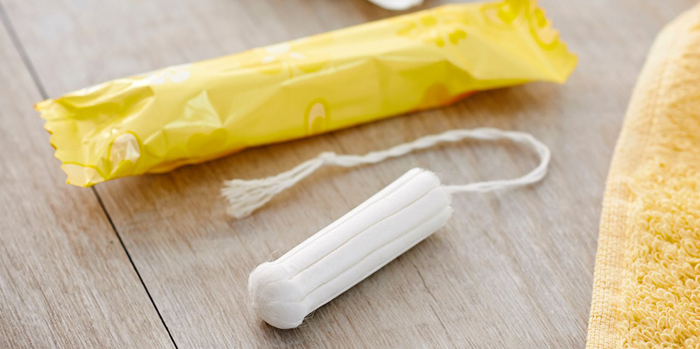 image of a tampon on a table